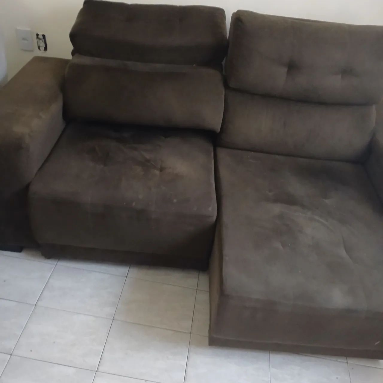 sofa retratil semi novo otimo preço  - Foto 2