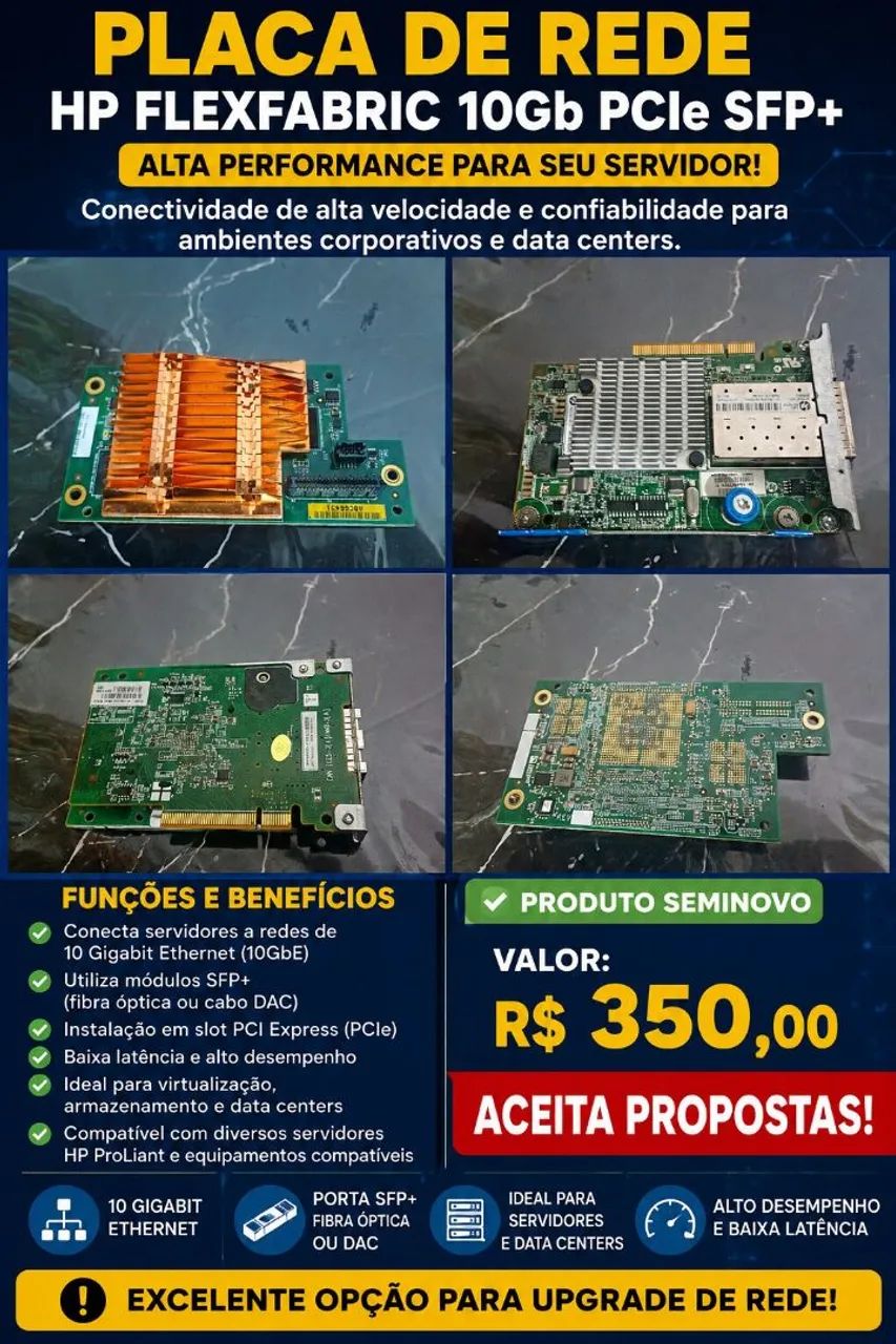 Lote de placas de rede expansão<br>DE REDE E EXPANSÃO<br>DE REDE E EXPANSÃO - Foto 4