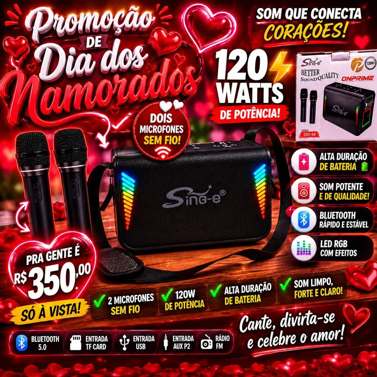 Som BLUETOOTH PORTÁTIL ONPRIME  - Foto 2