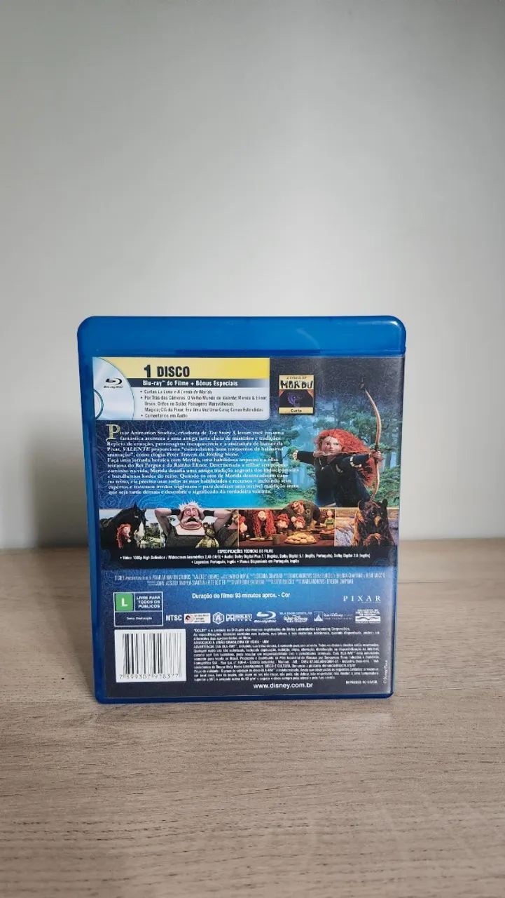 VALENTE - BLU-RAY - PIXAR - DISNEY - Foto 3