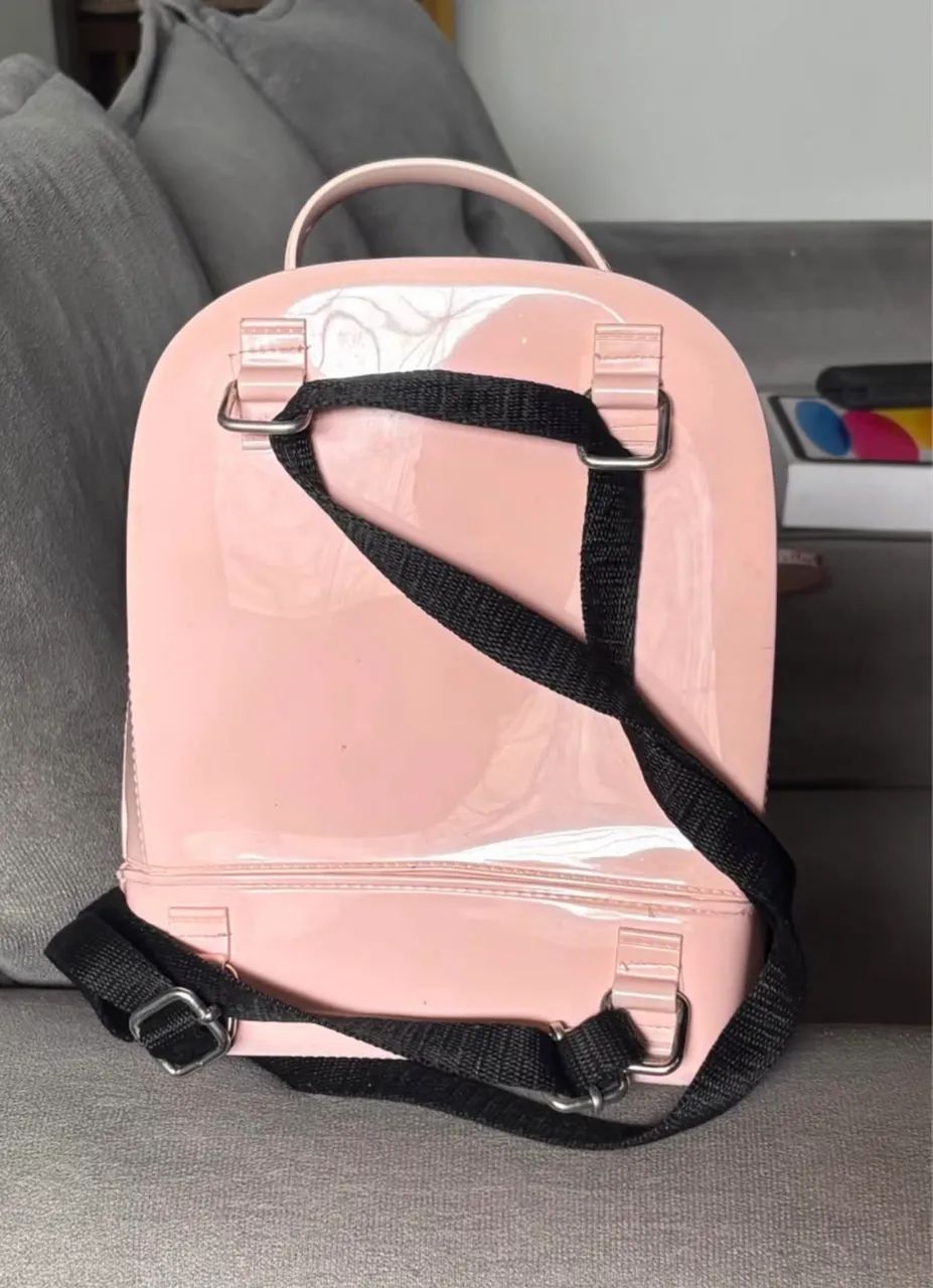 Mochila rosa fofa de silicone  - Foto 2