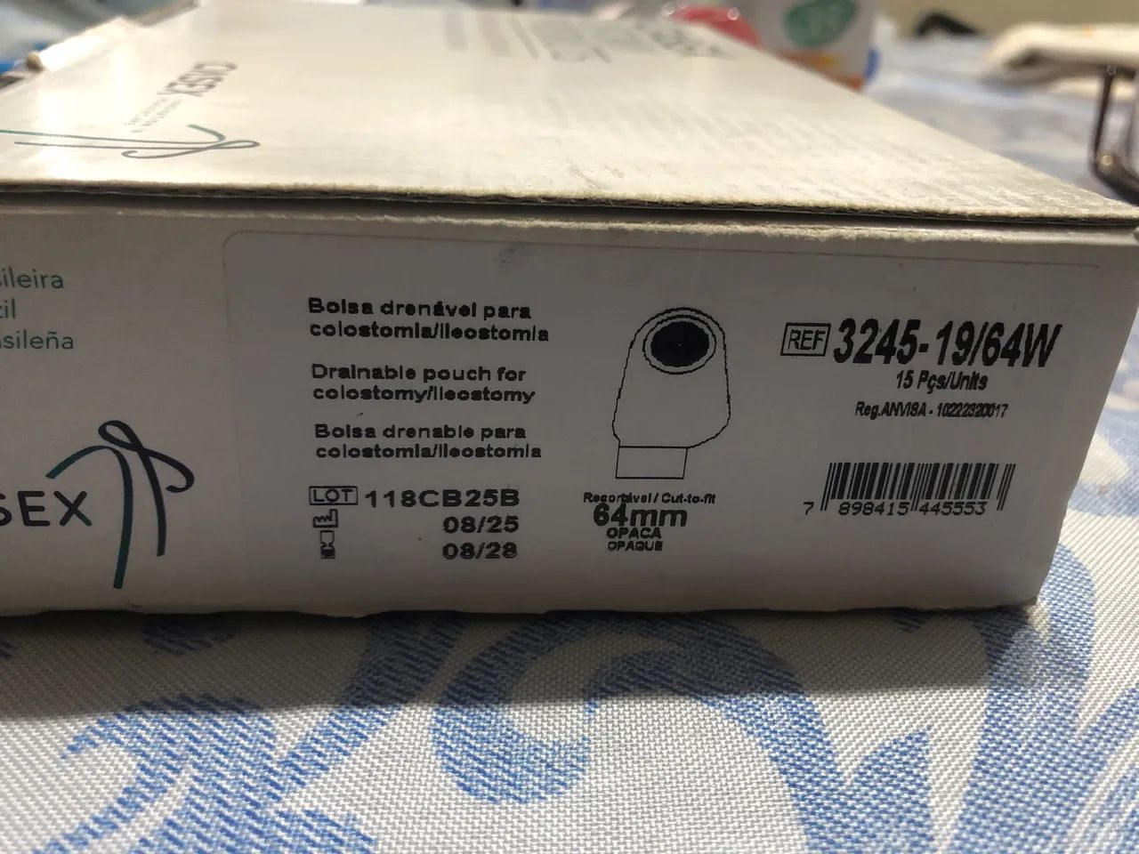 Bolsa drenável para colostomia  - Foto 3