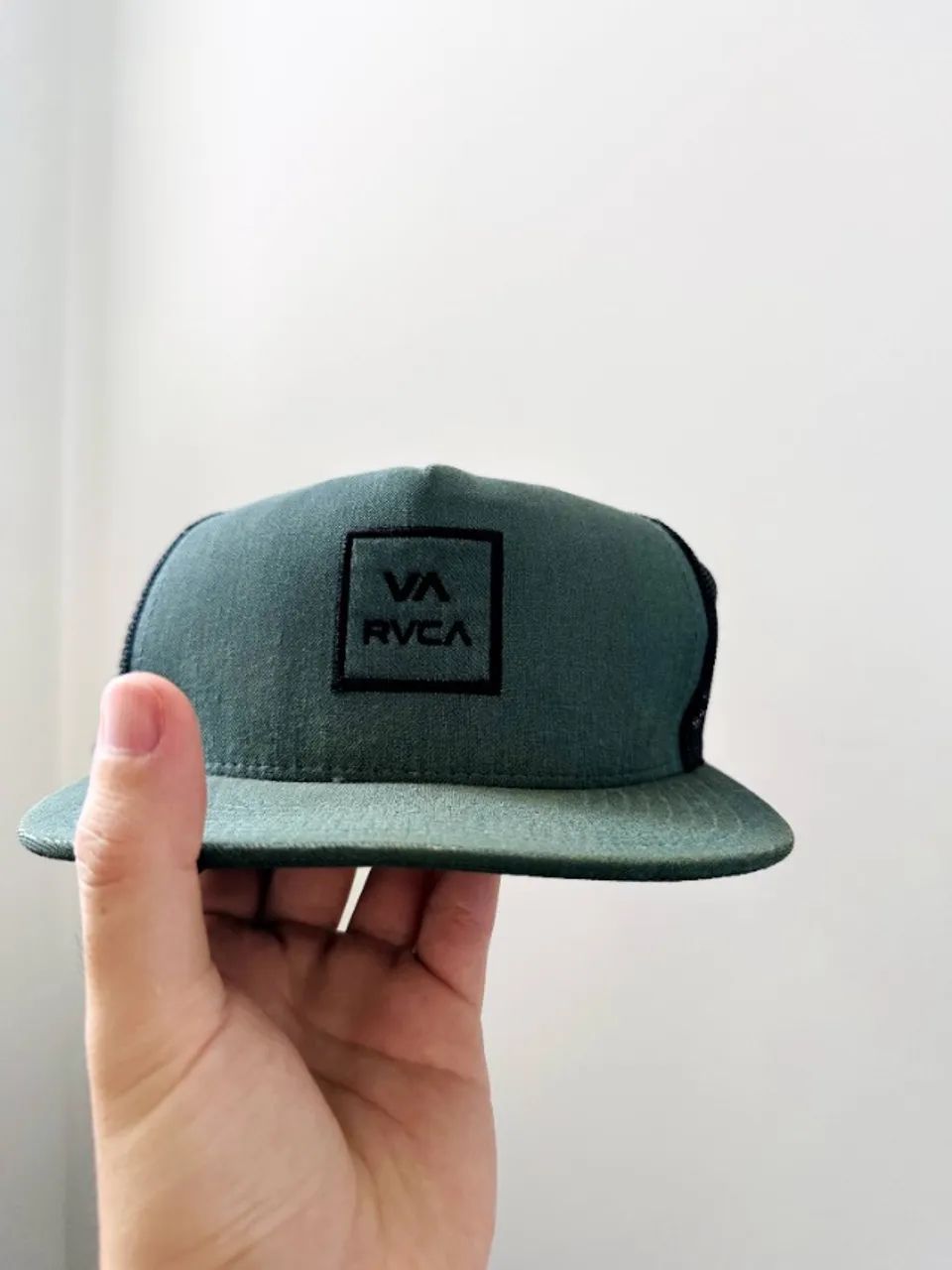 Boné RVCA Snapback com Mesh Importado Verde, versão japonesa - Foto 2