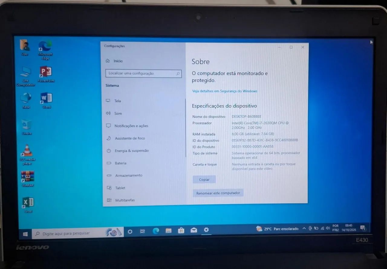 Notebook Lenovo I7 2 Geração  - Foto 4