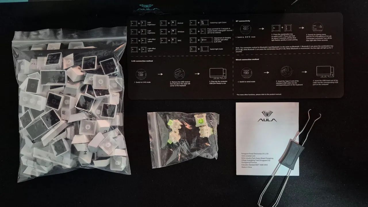 Teclado Gamer Mecânico Aula F75 + Pudding Keycaps<br> - Foto 5