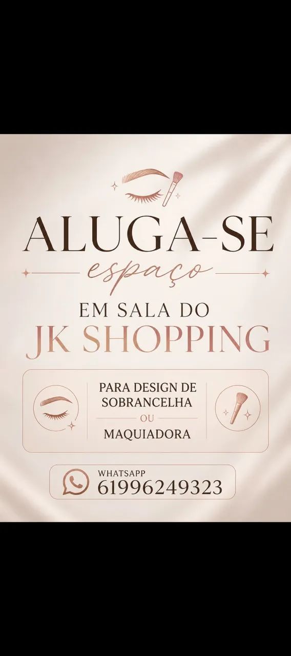 Subloco sala para desing de sobrancelhas ou maquiadora