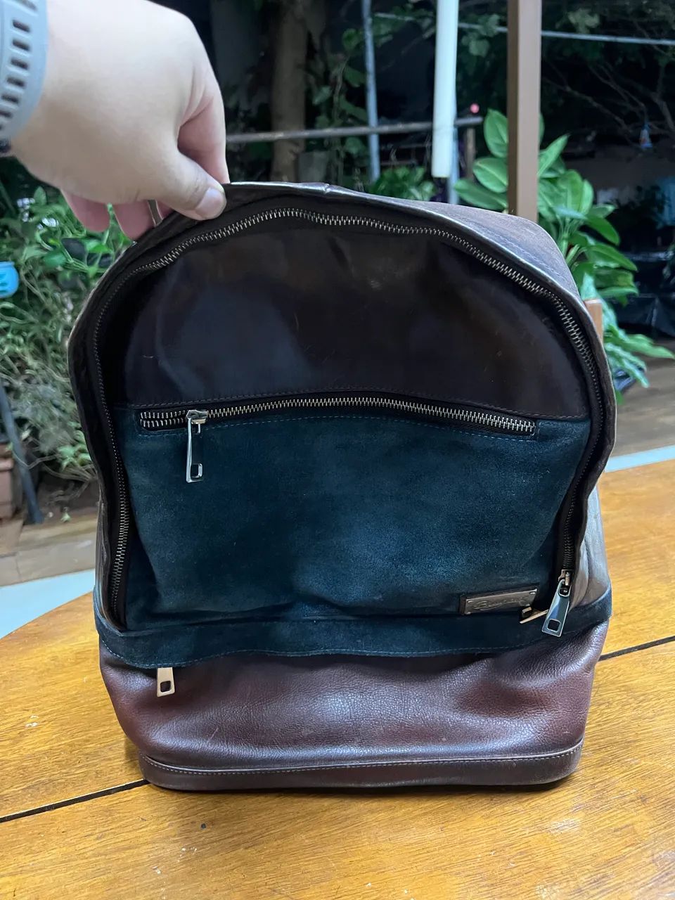 Mochila couro natural Brogran - Foto 3