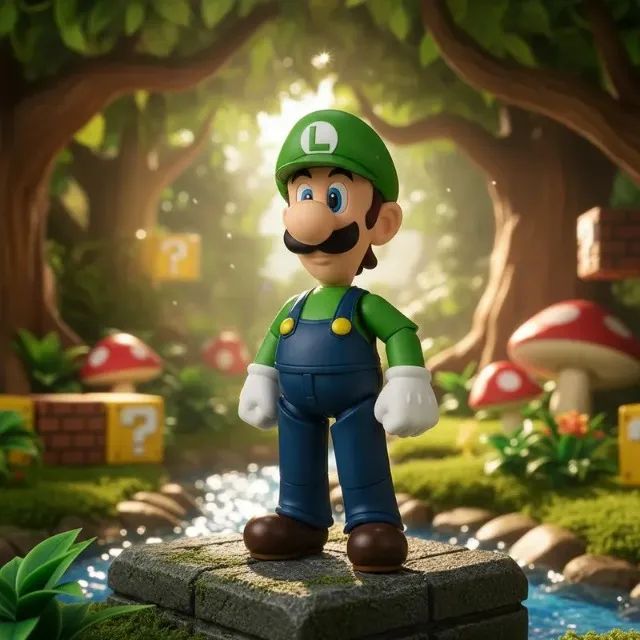 Figura de ação SHFiguarts Luigi (SUPER MARIO)  - Foto 3