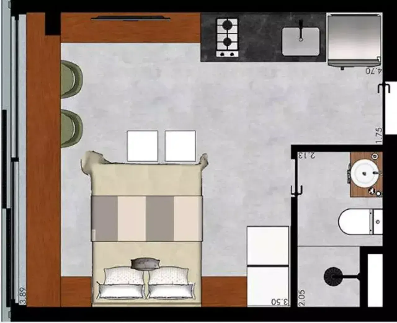 PLANTA 19m²