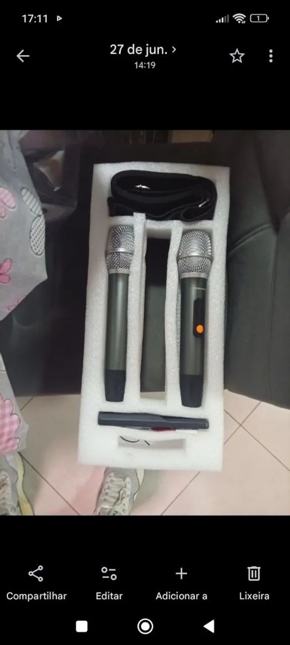 CAIXA DE SOM TOMATE, COM DOIS MICROFONES ALTA QUALIDADE  - Foto 3