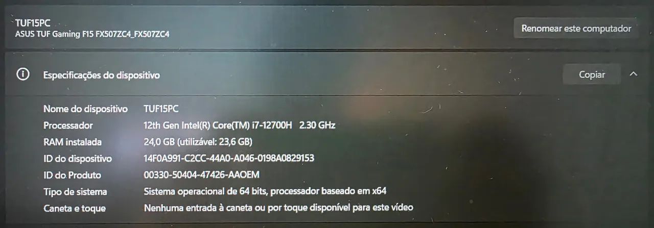 Notebook Asus TUF Gaming F15 - Foto 2