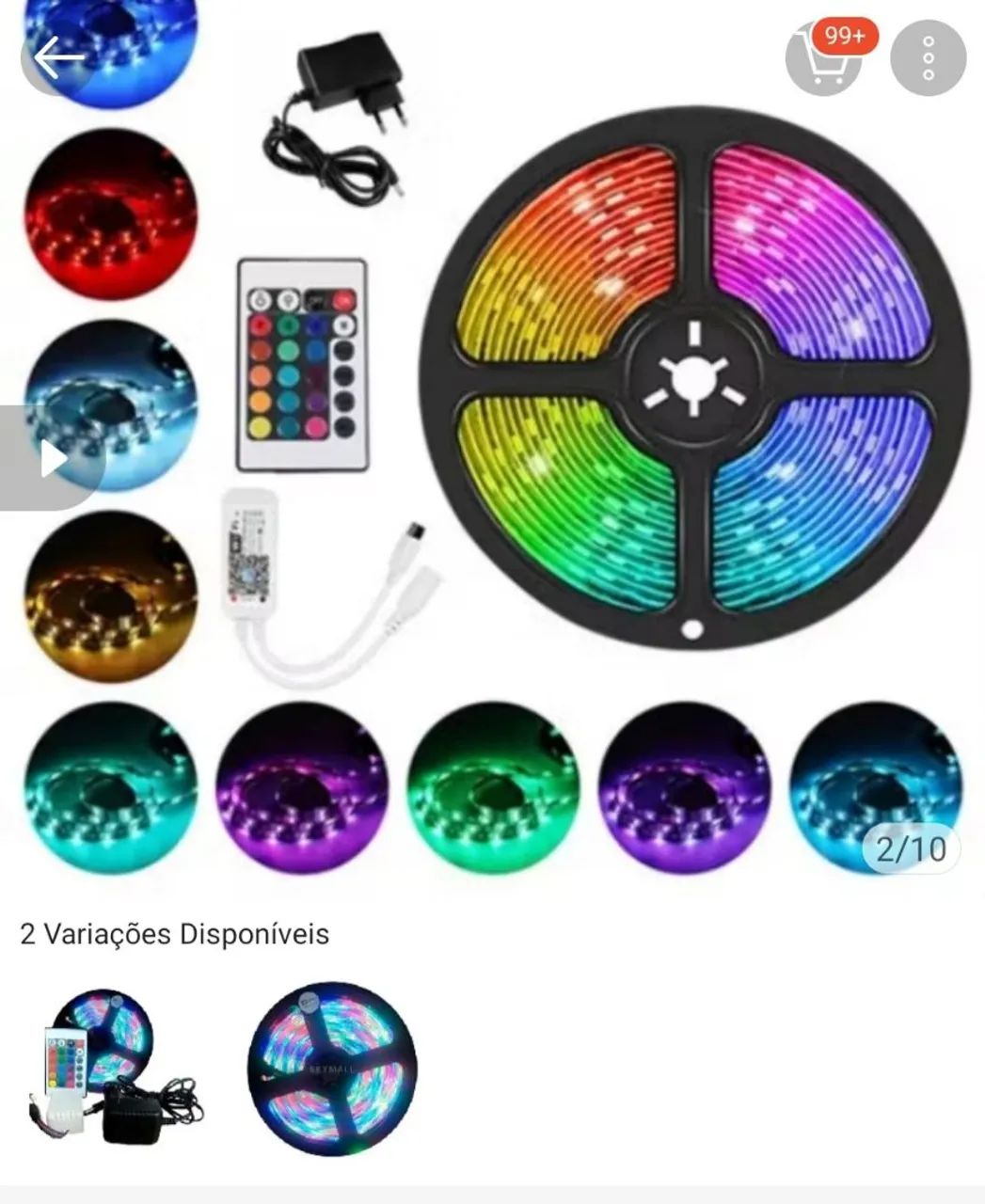 Fita led colorida 