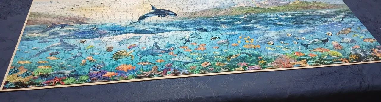 Quebra-cabeça Oceano Azul - 1500 peças  - Foto 4