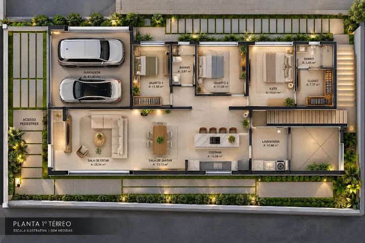 CASA EM CONDOMÍNIO COM 4 QUARTOS - EM CONSTRUÇÃO  - Foto 2