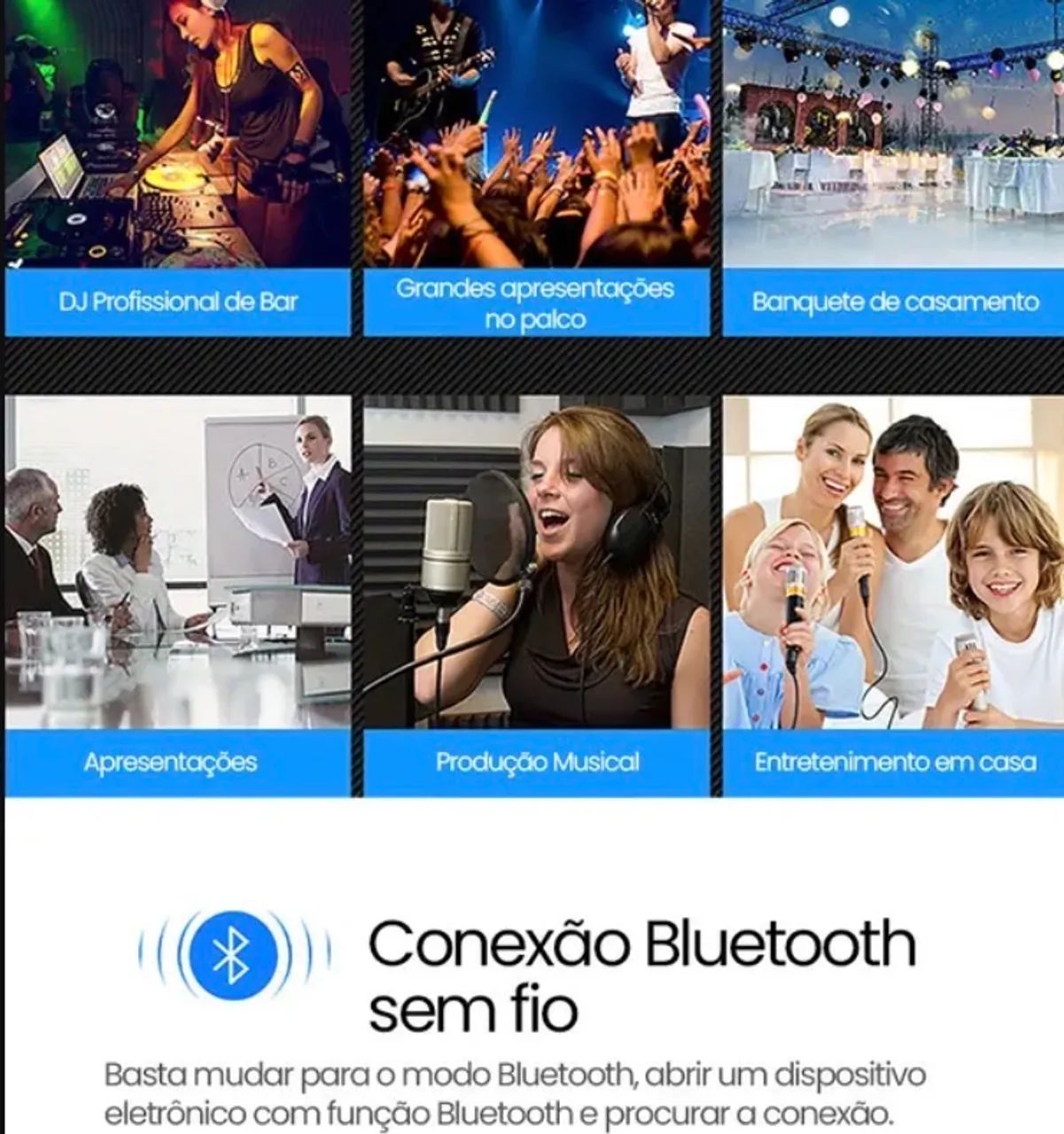 Mesa de som 12 canais Bluetooth com efeitos  - Foto 5