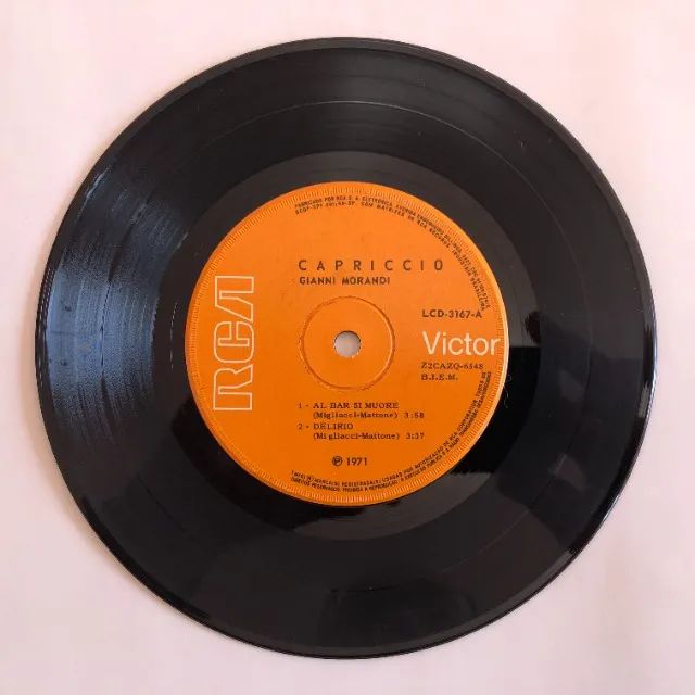 Gianni Morandi (1971) + Carmelo Pagano (1969) Vinil Compacto - Foto 3