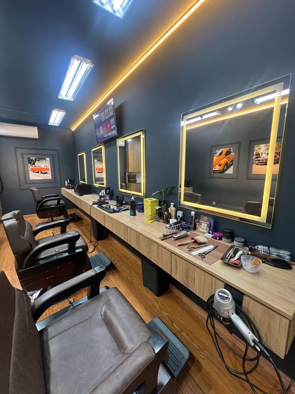 Bancada de barbearia em MDF - Foto 4