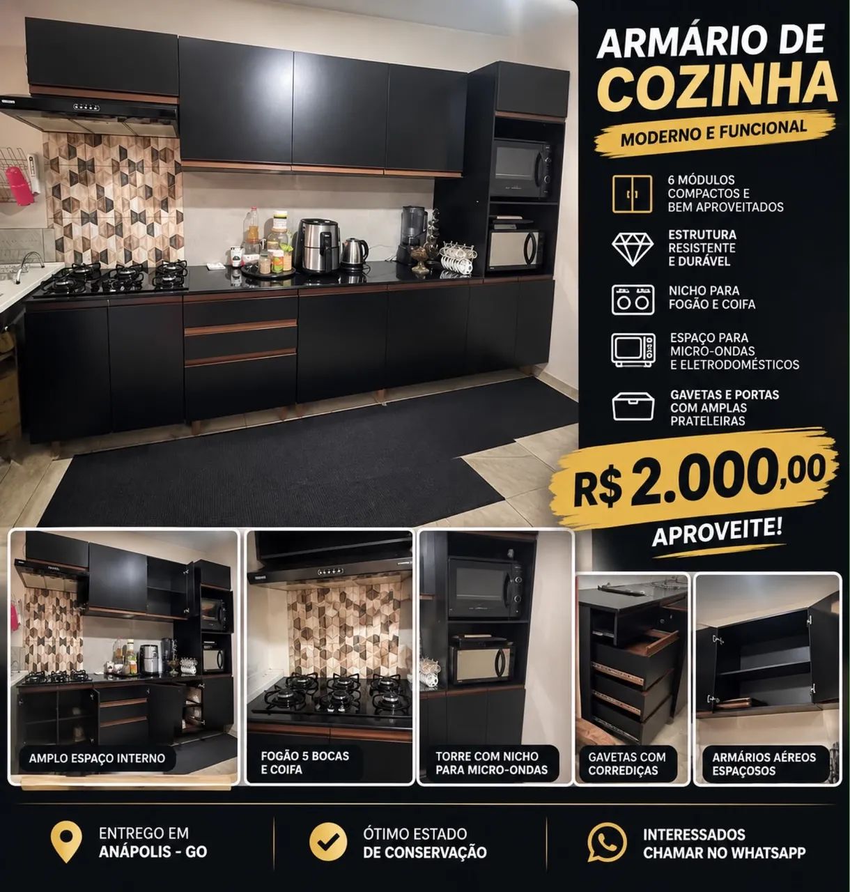 Armário de cozinha  - Foto 2