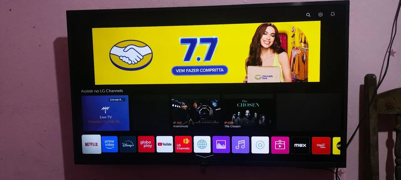 Tv LG 43 polegadas smartv 