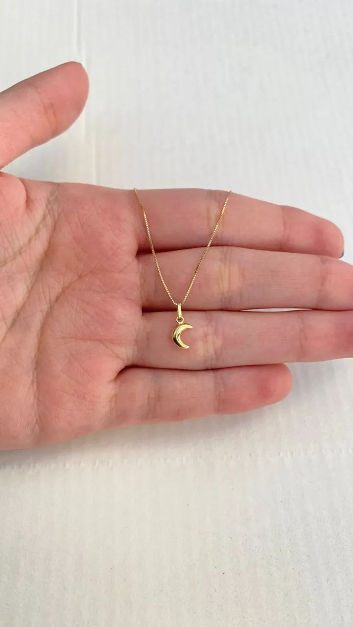 PINGENTE LUA OURO 18K 