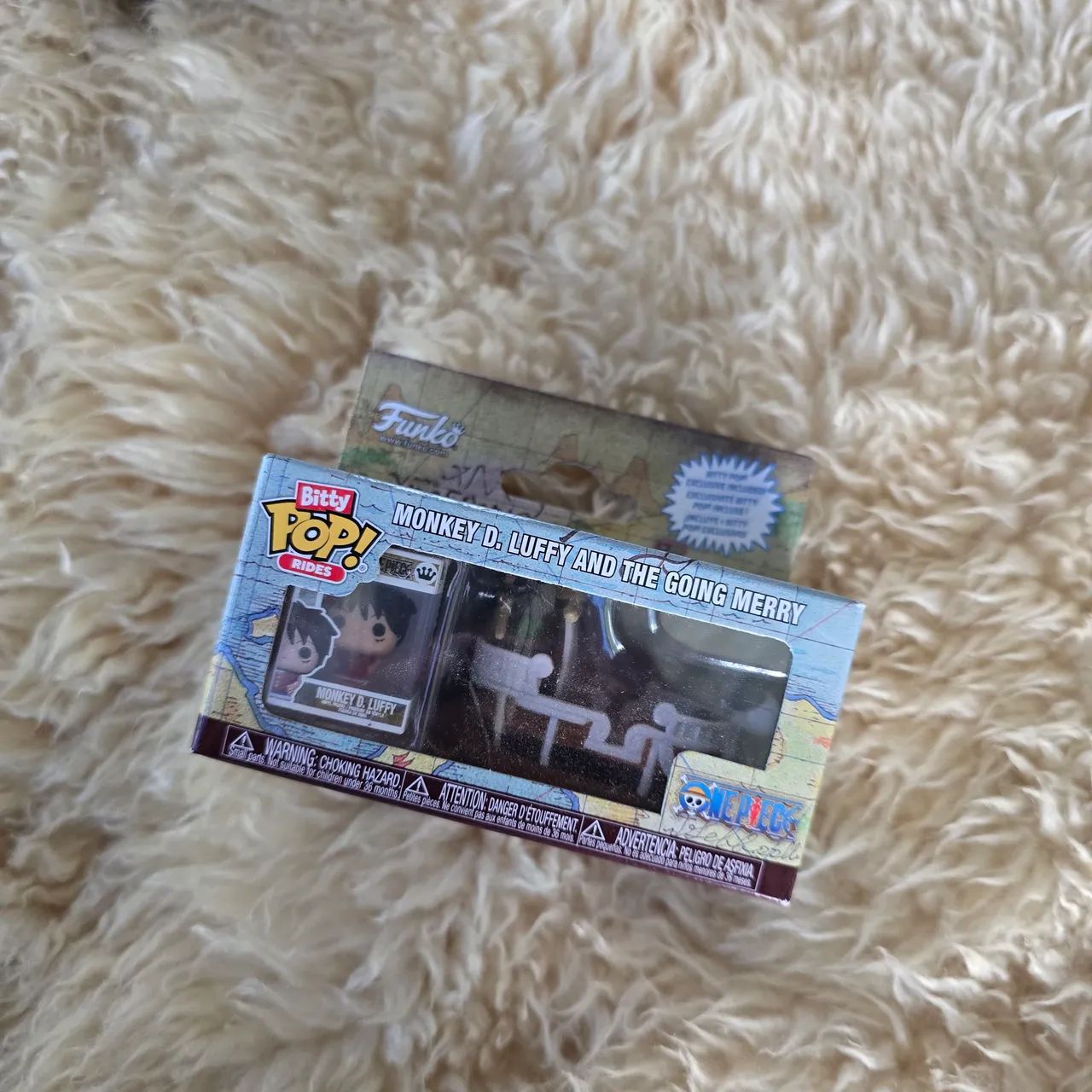 Funko Pop Bitty Rides Monkey D. Luffy e The Going Merry versão mini funko