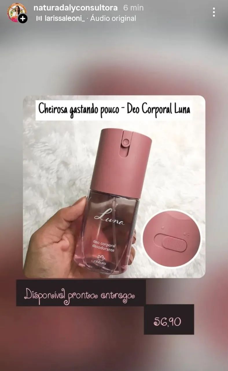 Deo corporal feminino 
