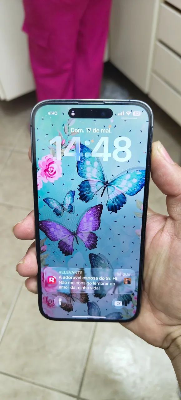 iPhone 14 pro max Deep Purple 256GB só venda! - Celulares e