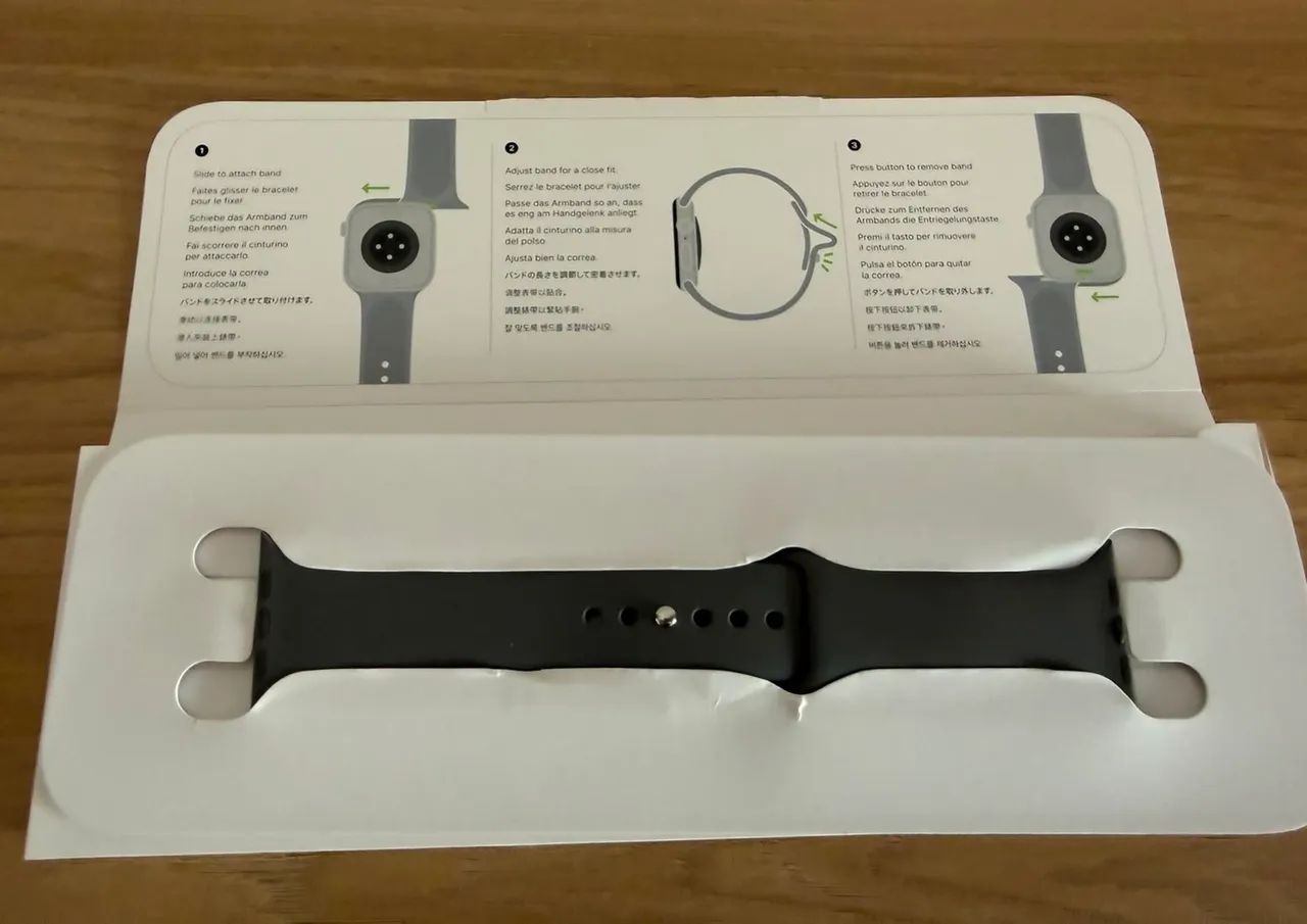Pulseira Apple Watch Sport Band Original - Cinza - Tamanho Grande (M/L) - Foto 3