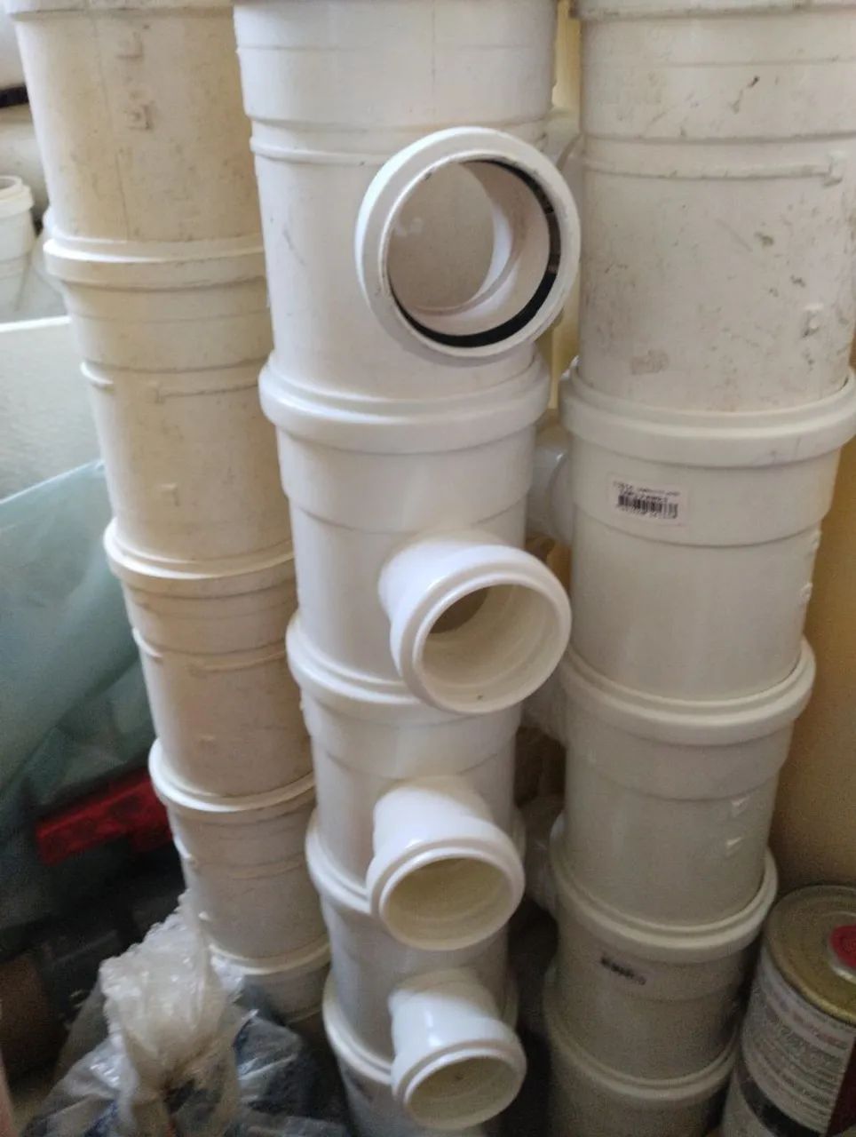 Kit c/ 5 Te PVC esgoto Amanco 100x50