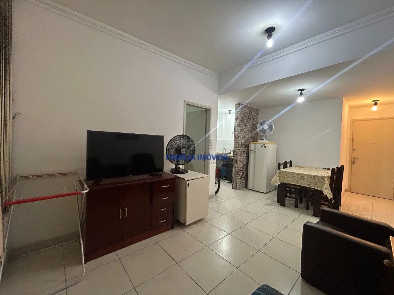 Alugar apartamento mobiliado 1 dormitório no Gonzaga em Santos SP. - Foto 6