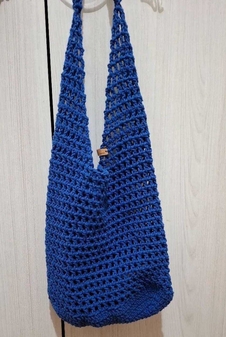 Bolsa Tricô Azul