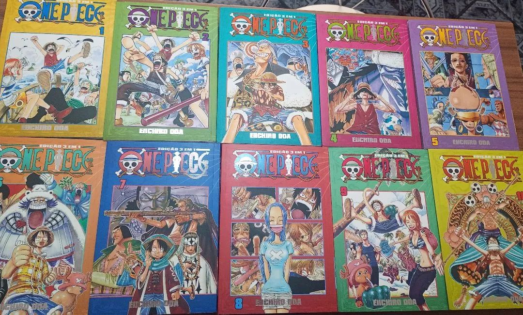 One Piece 3 em 1 do volume 1 ao 10 - Foto 2