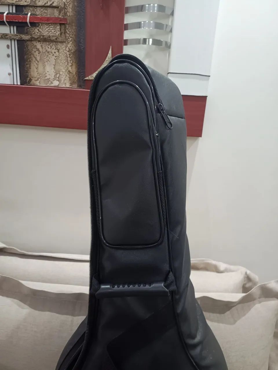 Capa para Violão (Soft Case) Preta! Em Couro... - Foto 4