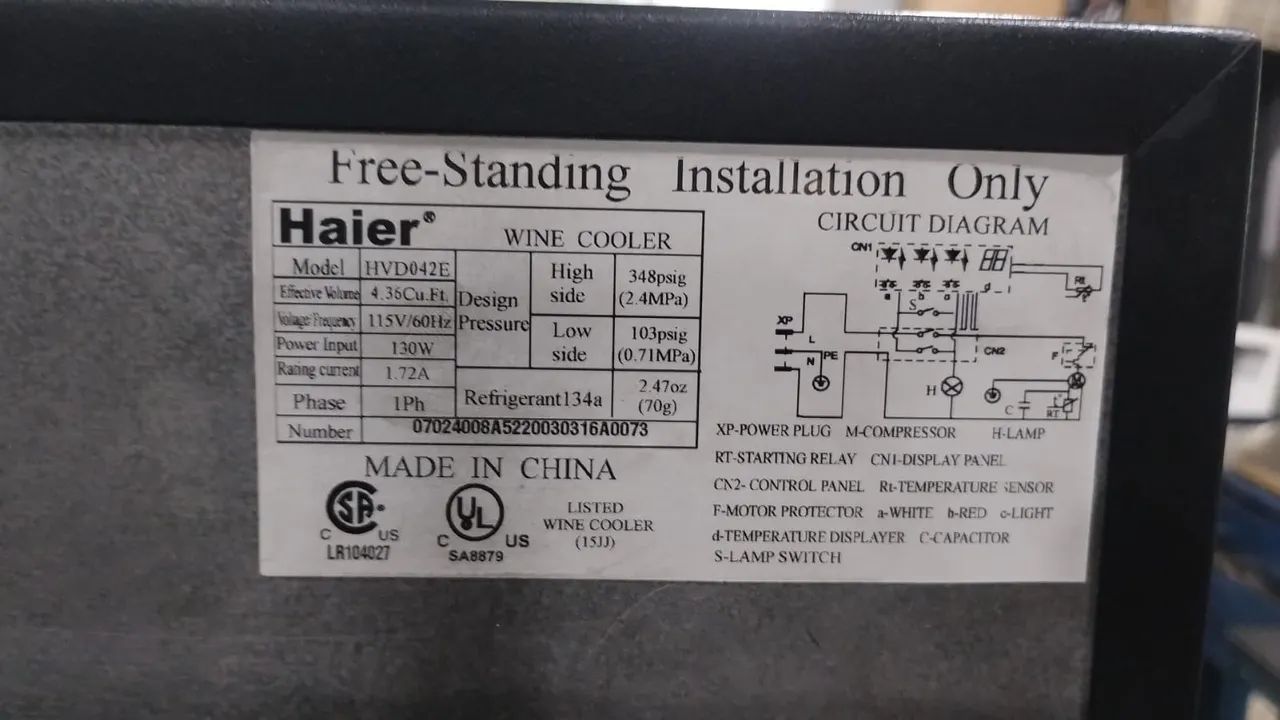Adega Importada Haier 42 garrafas - Foto 3