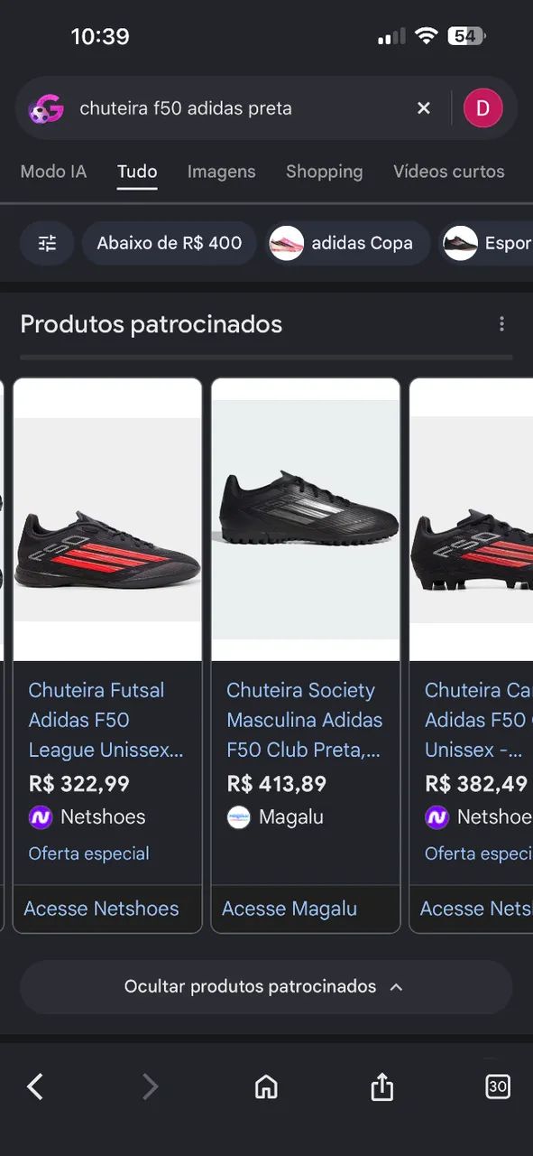 Chuteira f50 adidas - Foto 3