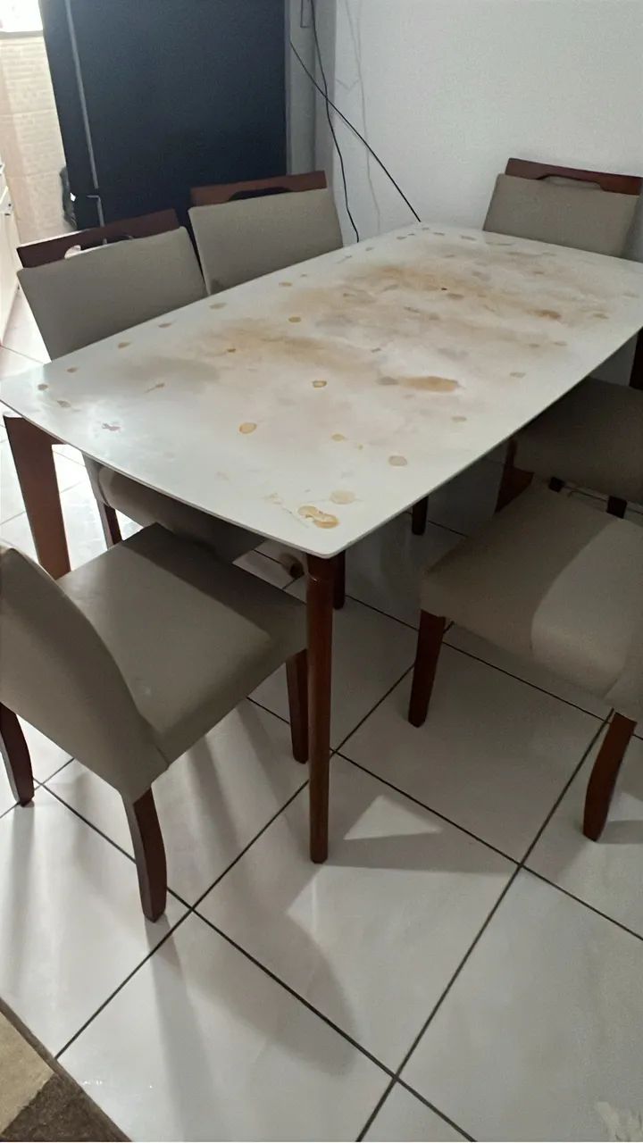 Mesa 6 lugares sem vidro  - Foto 2