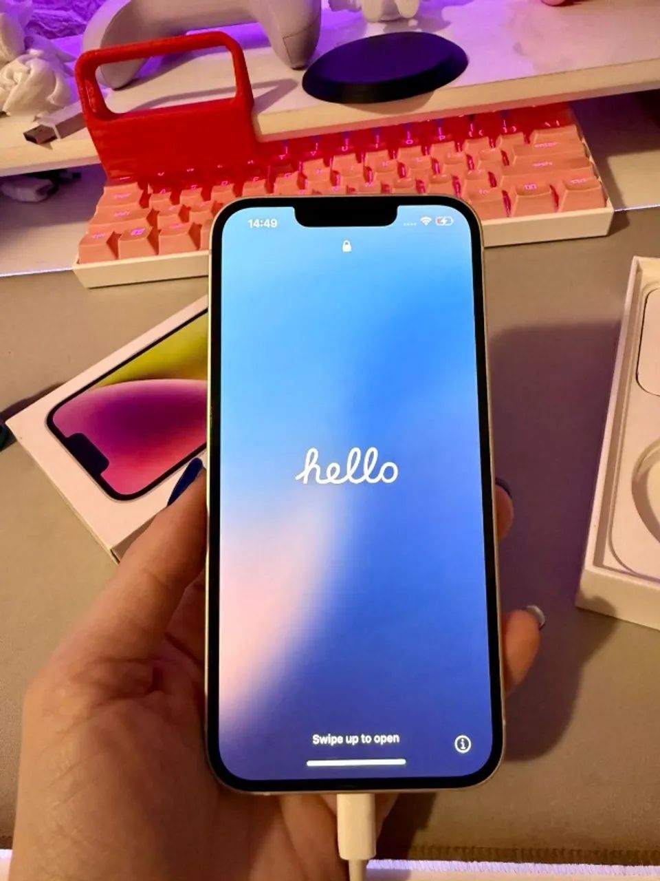 Celular iPhone 14 Starlight 128gb - Celulares e Smartphones