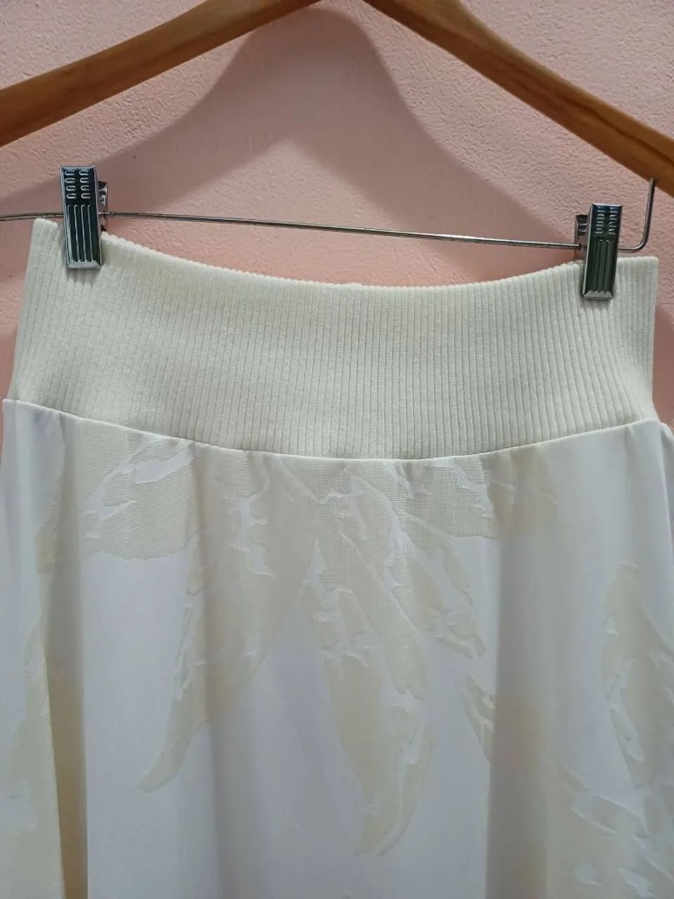 Saia midi Maria Filó Off White 