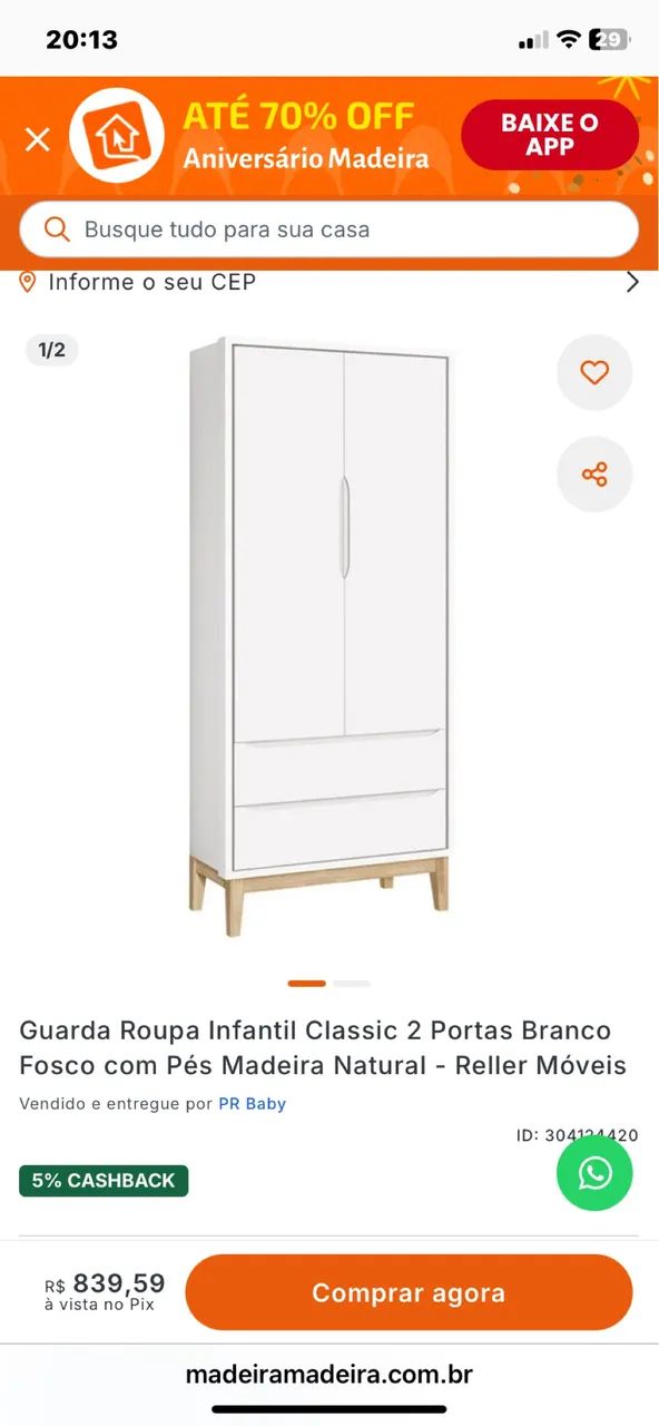 Guardar roupa infantil  - Foto 3