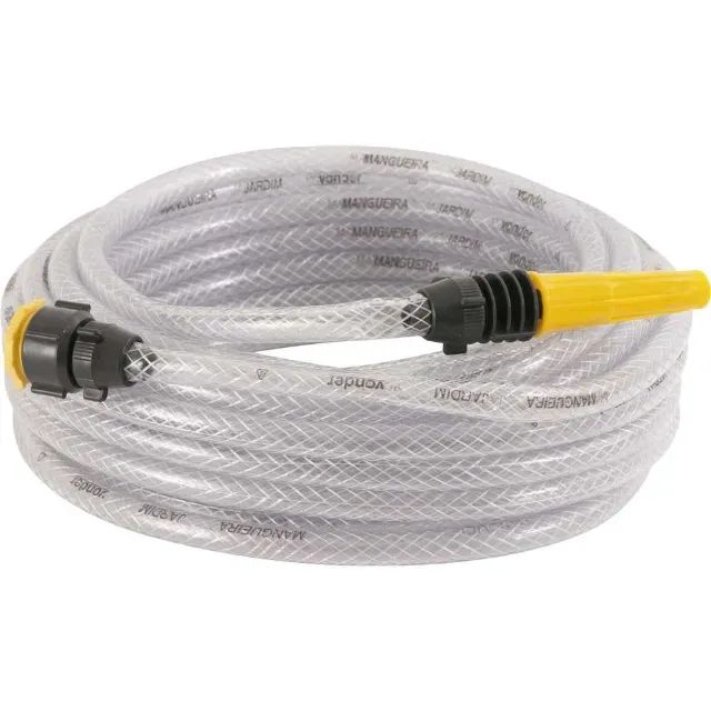 Mangueira para jardim, trançada, transparente, 20 m, VONDER