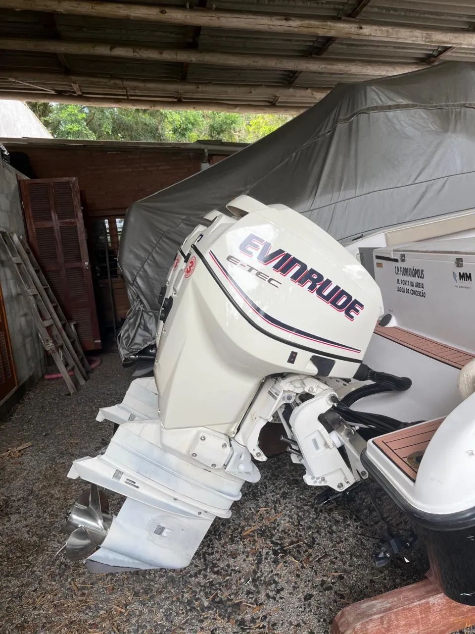 Parelha Evinrude etec 130hp 980 horas - Foto 2