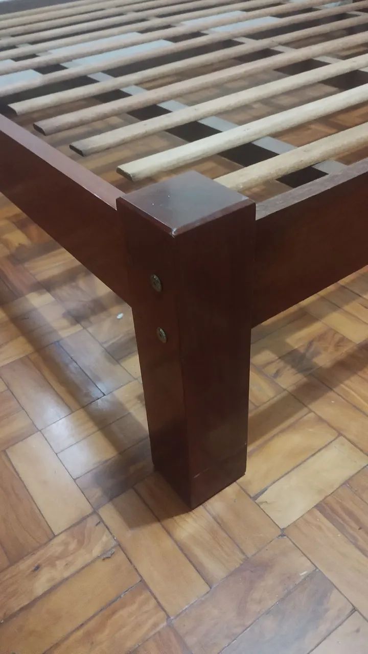 Cama de casal madeira maciça - Foto 4