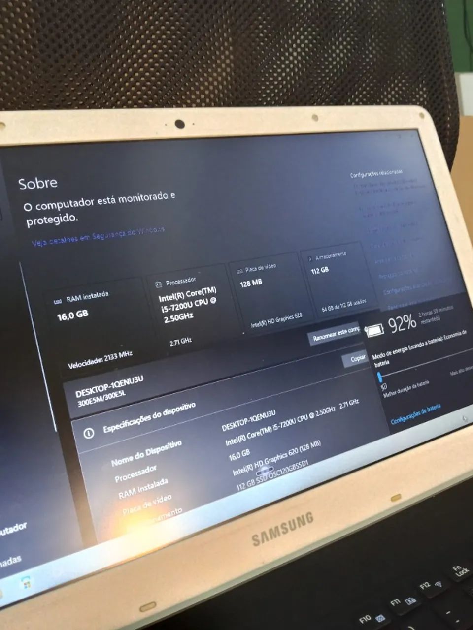 Notebook Samsung I5 + 16gb DDR4 - Foto 2