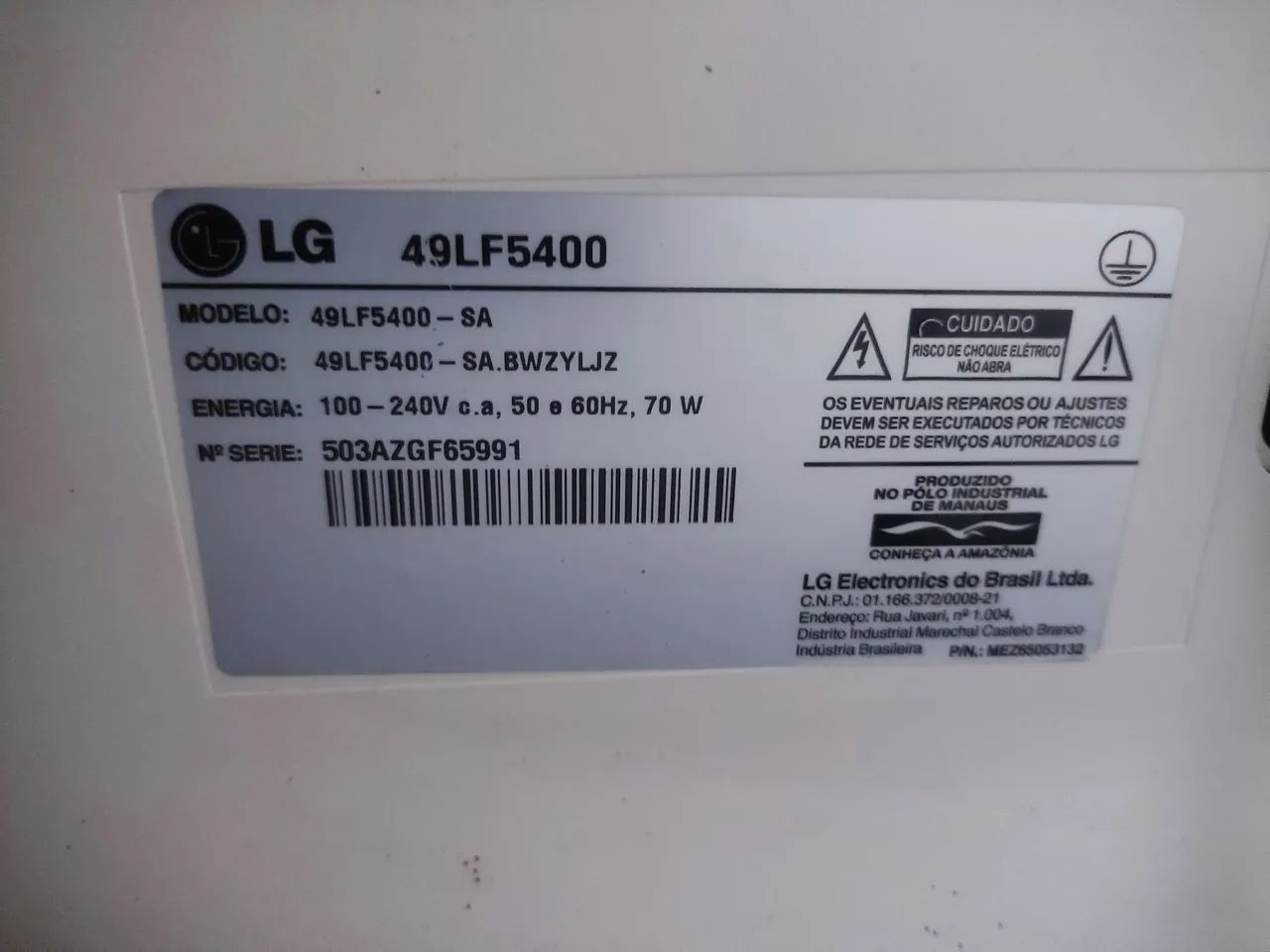Tv LG 49 polegadas não e smart - Foto 5