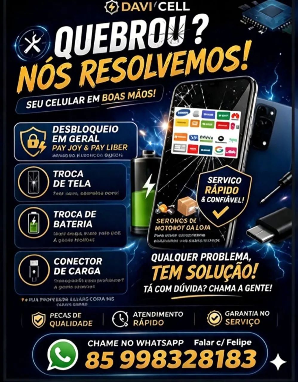 Concerto de celulares em geral e a domicílio!!!