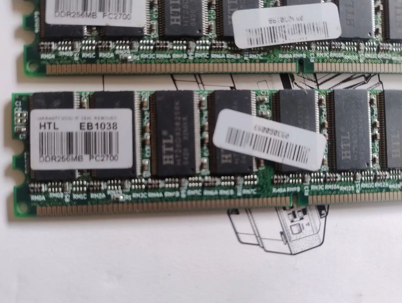memória DDR3 256mb pc2700 - Foto 4