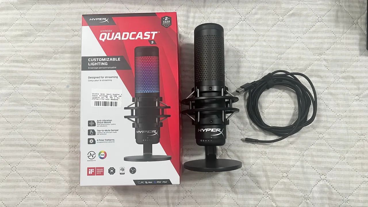Microfone HyperX Quadcast S