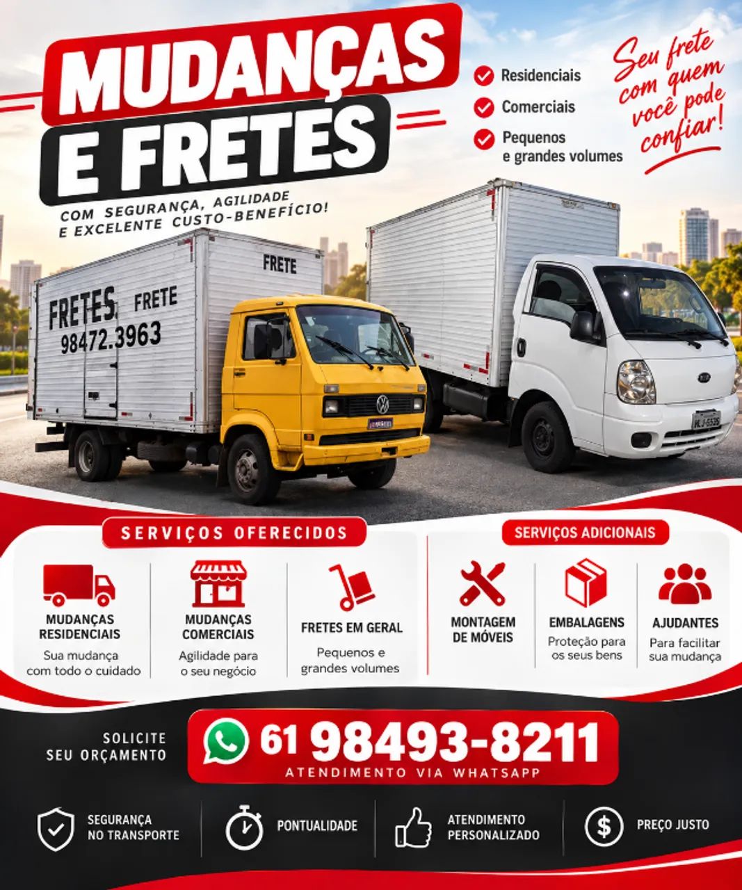 fretes e mudanças 