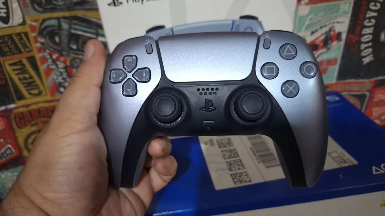 Controle PS5 sem Fio DualSense -  Sterling Silver - Foto 2