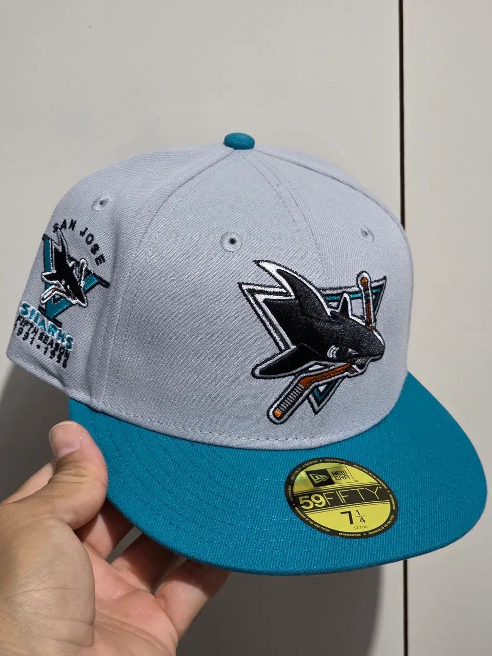 Bone san jose sharks tamanho 7 1/4